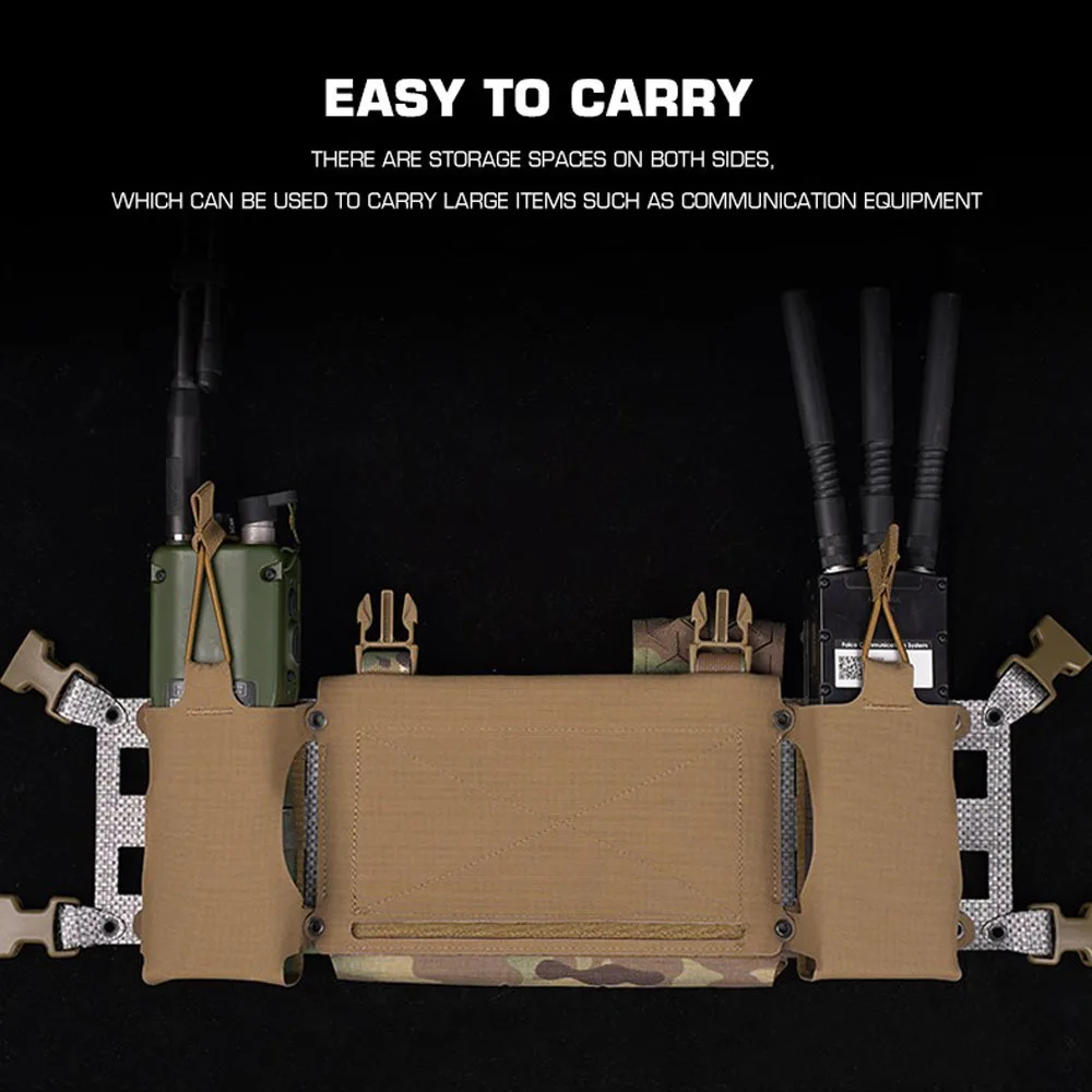 Pecho táctico MOLLE para radio y bolsa de revistas caza - imagen 4