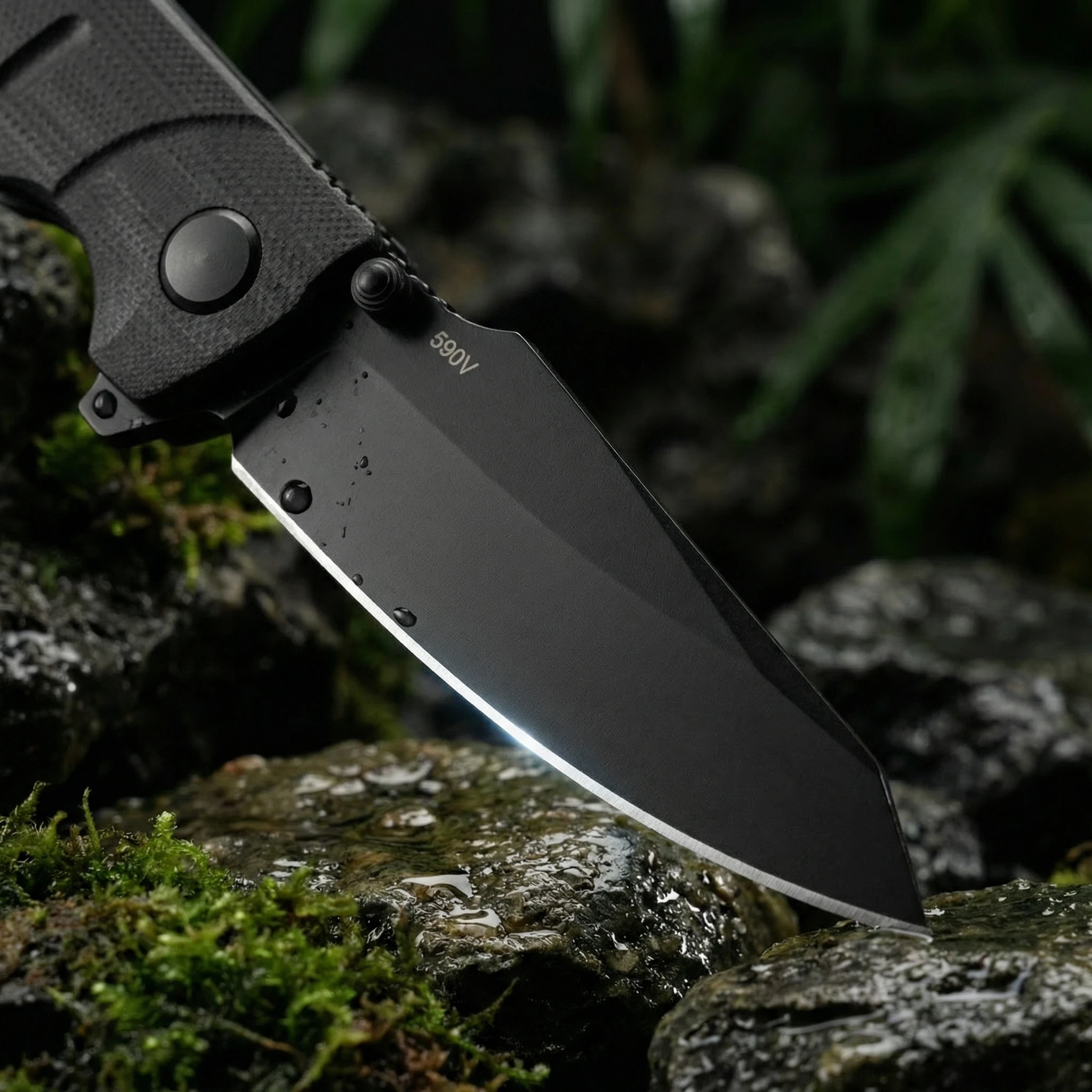Cuchillo plegable de acero para exteriores y emergencias portátiles - imagen 3