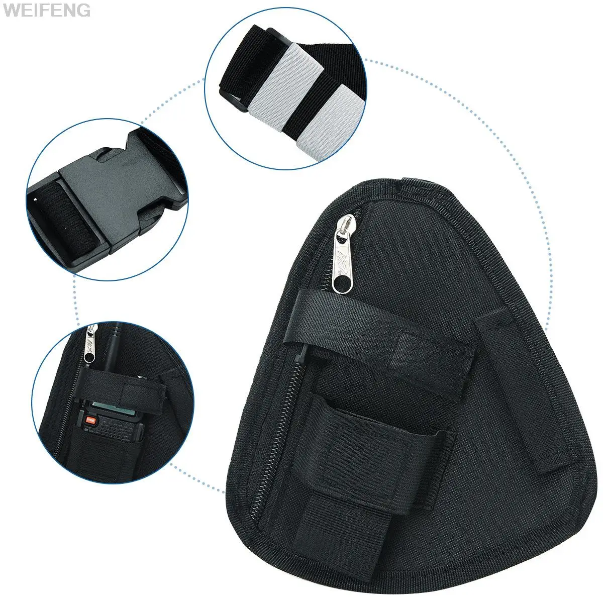 Bolsa pecho táctica para Walkie Talkie – Caza y tiro - imagen 2