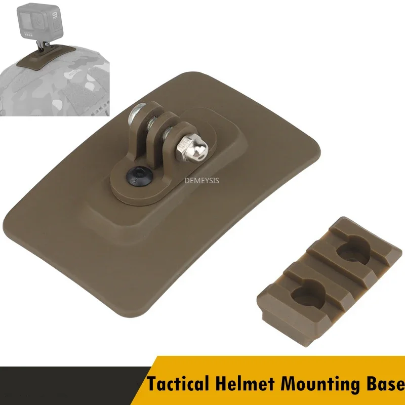 Soporte táctico GoPro para casco rápido con guía linterna