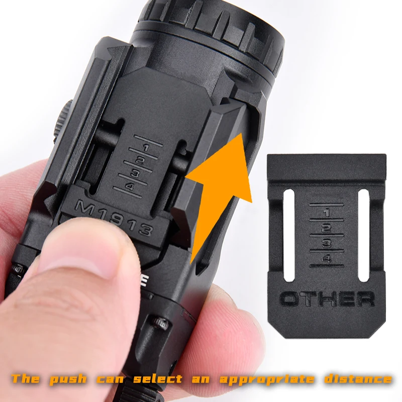 WADSN Linterna táctica para pistola con riel Picatinny - imagen 5