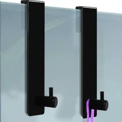 Gancho trasero para puerta de vidrio de baño inoxidable sin taladrar