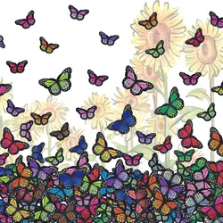 Parches de mariposa bordados para planchar en ropa - Apliques