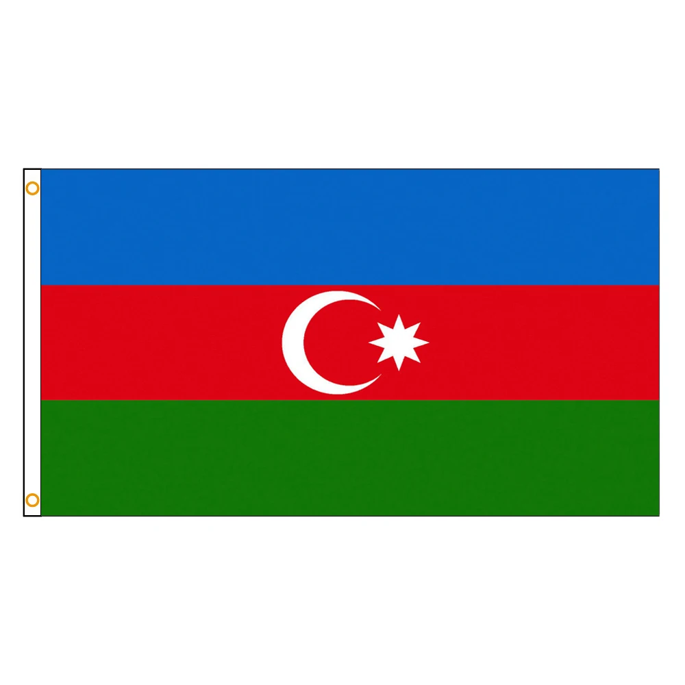 Bandera del Azerbaiyán nacional para decoración del hogar