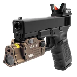 SBAL PL luz táctica con mira láser roja y verde para pistola Airsoft