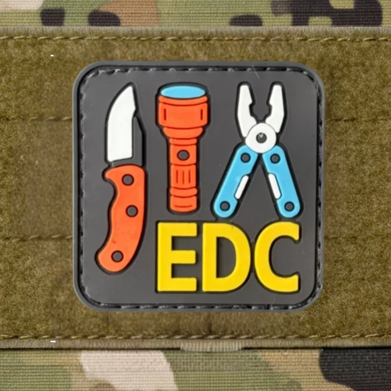 Parche táctico PVC insignia de moral con velcro para chaleco - imagen 3