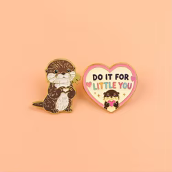 Pin de esmalte DO IT FOR LITTLE YOU broche metálico de solapa
