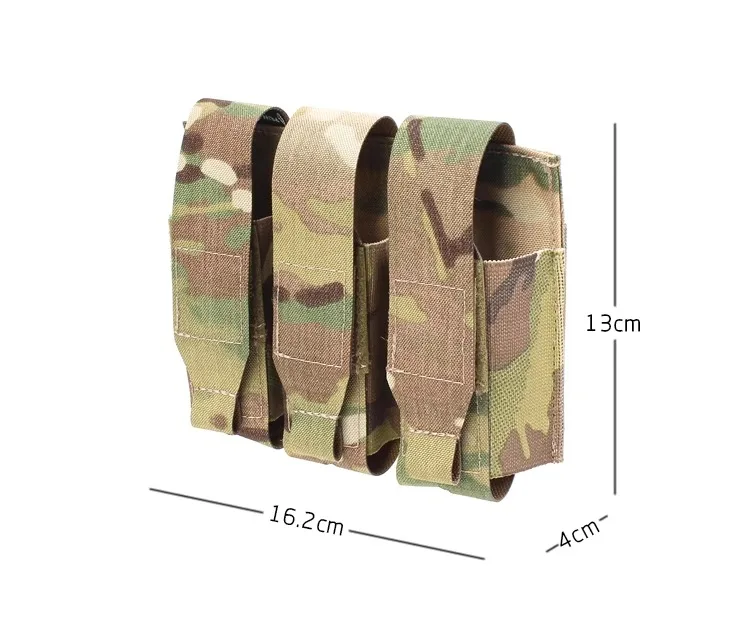 Detalle de la pouch MOLLE con tapa flip