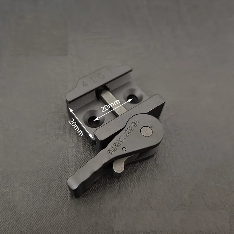 Soporte linterna táctica base extracción rápida CNC anodizado - imagen 3