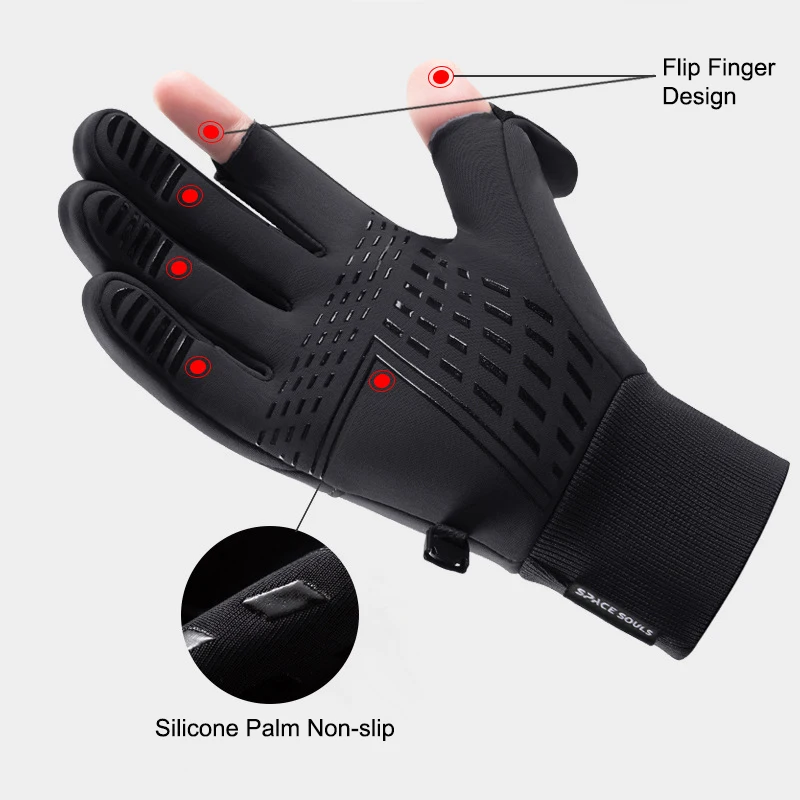 Guantes de invierno a prueba de viento con pantalla táctil - imagen 5