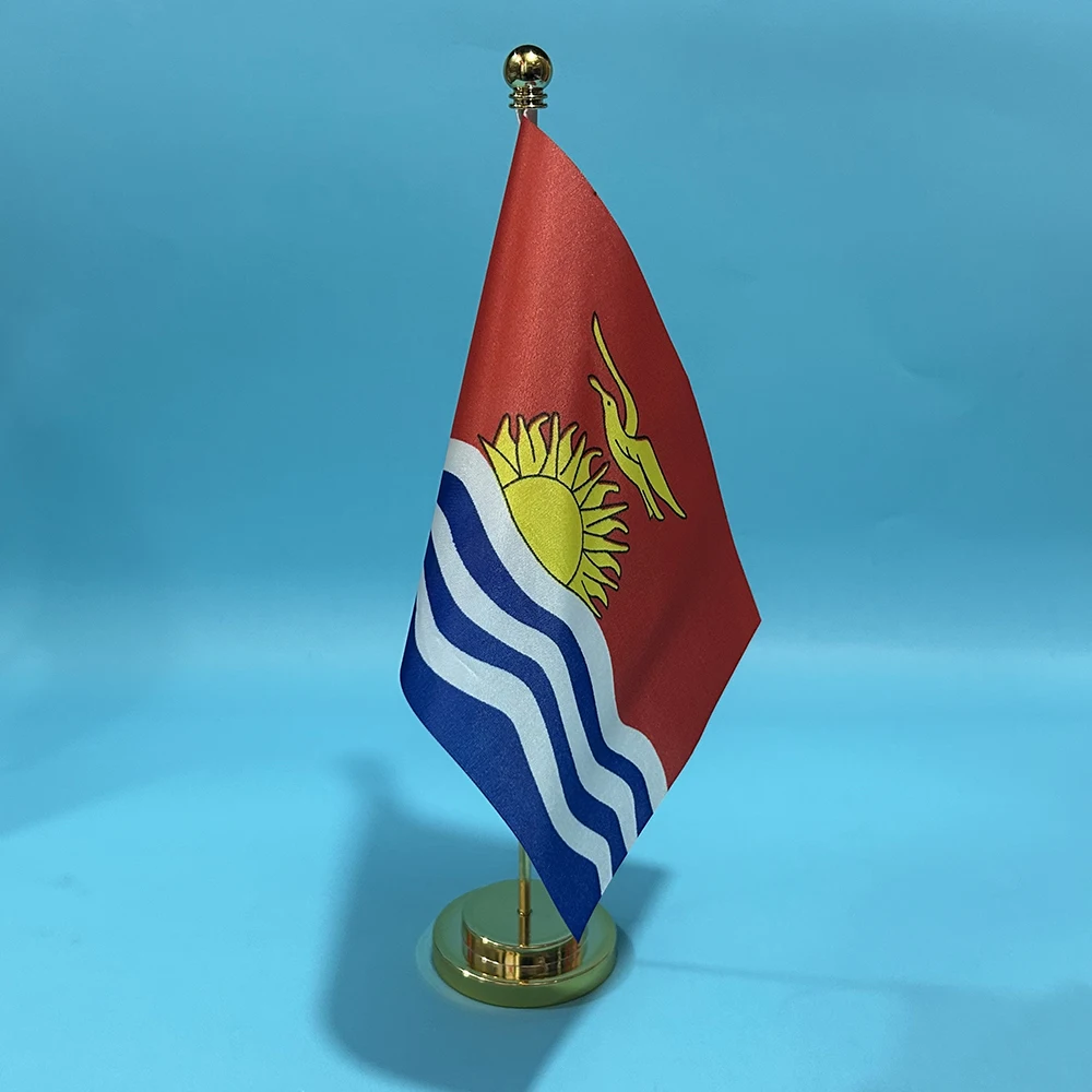 Bandera nacional de Kiribati de poliéster para escritorio