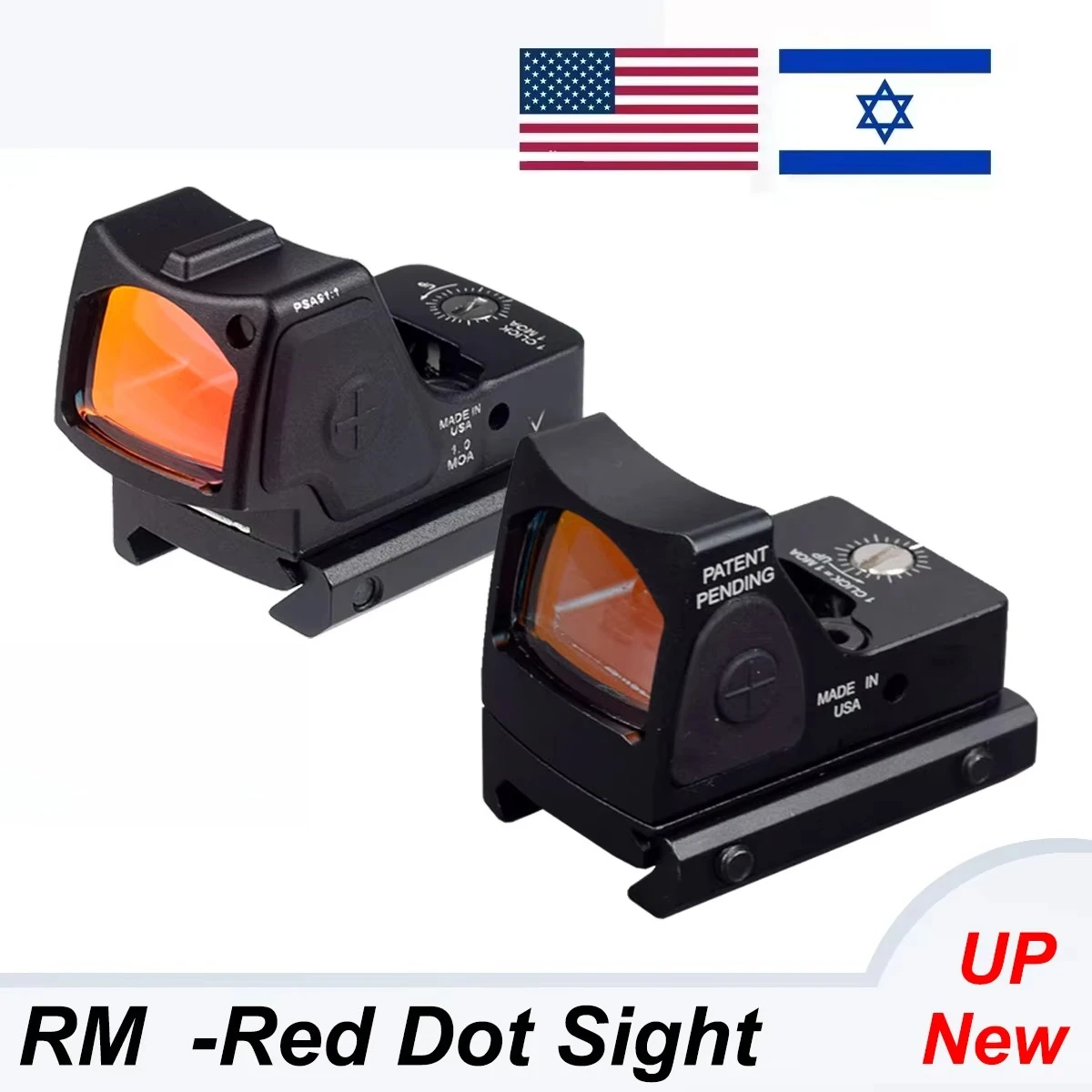 RM-HD Visor de punto rojo/verde para Glock y Taurus, carril de 20 mm - imagen 2