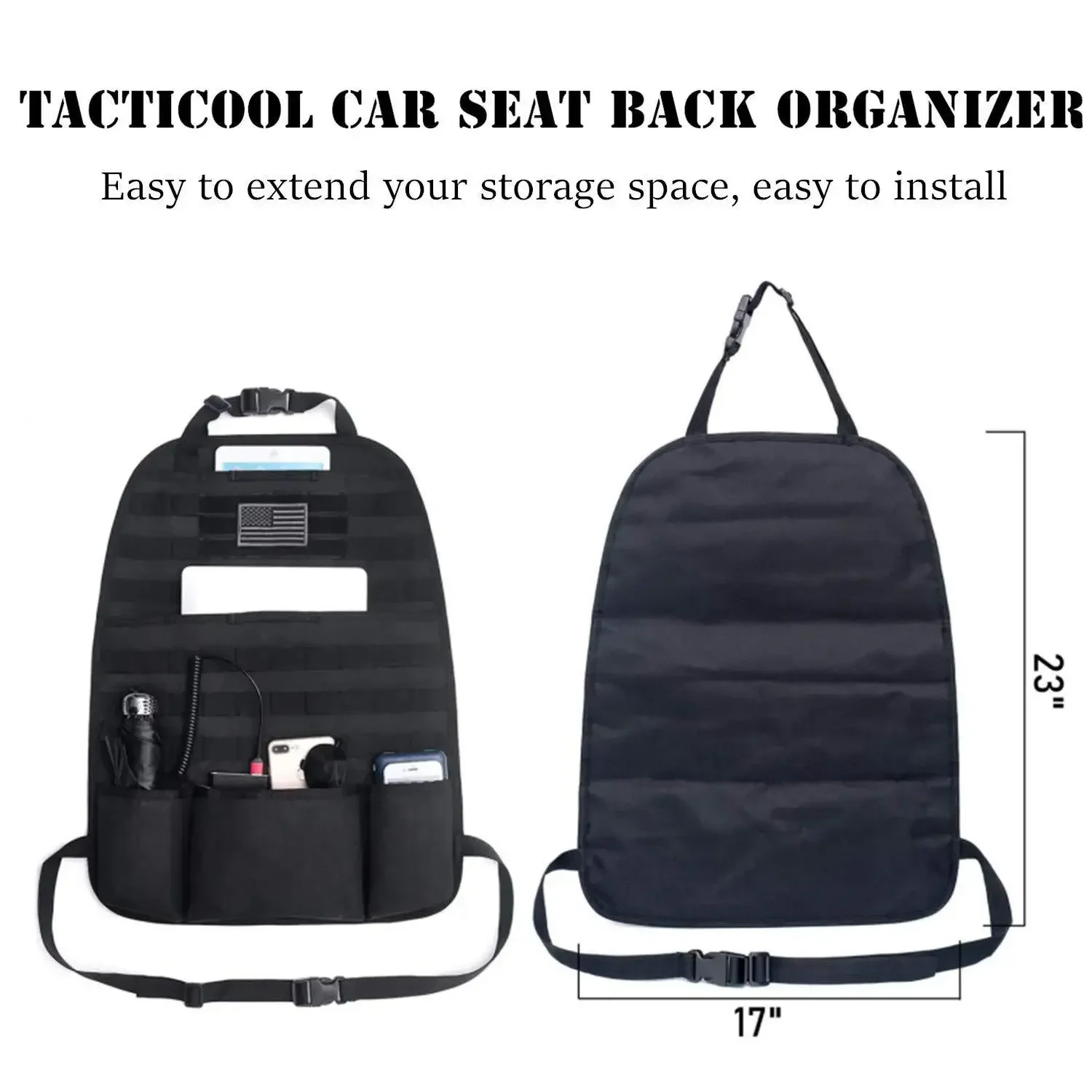 Bolsa táctica MOLLE organizadora camping y caza - imagen 2