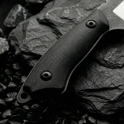 Cuchillo de supervivencia fijo acero con funda exterior