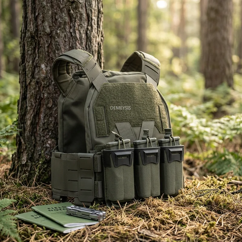 Chaleco táctico CS para airsoft y caza con portacargadores MOLLE - imagen 4