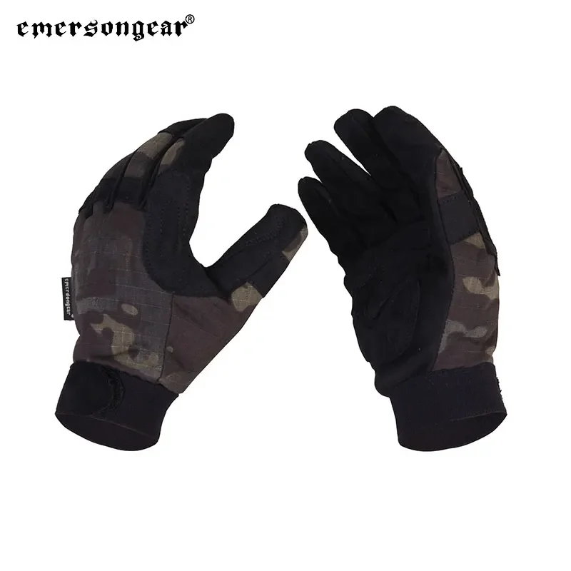Emersongear guantes tácticos ligeros camuflaje dedos completos Airsoft