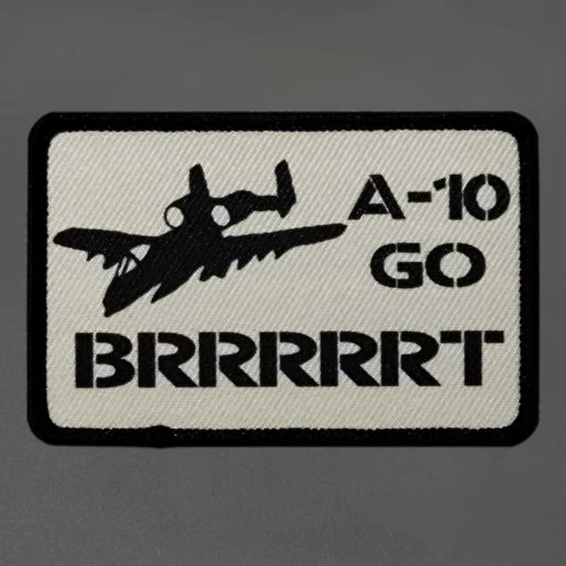 Parche A-10 Go Brrrt Warthog con gancho y bucle