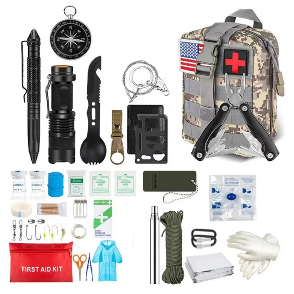 Botiquín primeros auxilios táctico IFAK Molle – Kit supervivencia exterior - imagen 2
