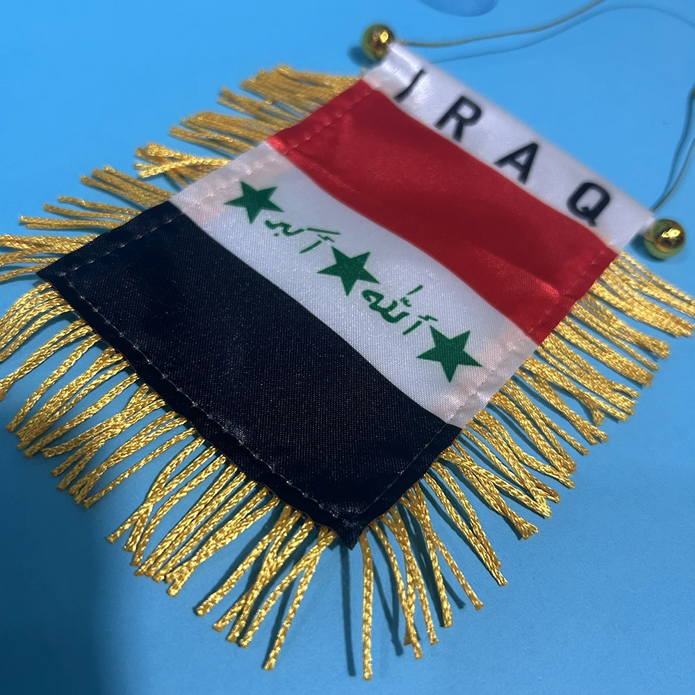 Vista de la mini bandera de Irak