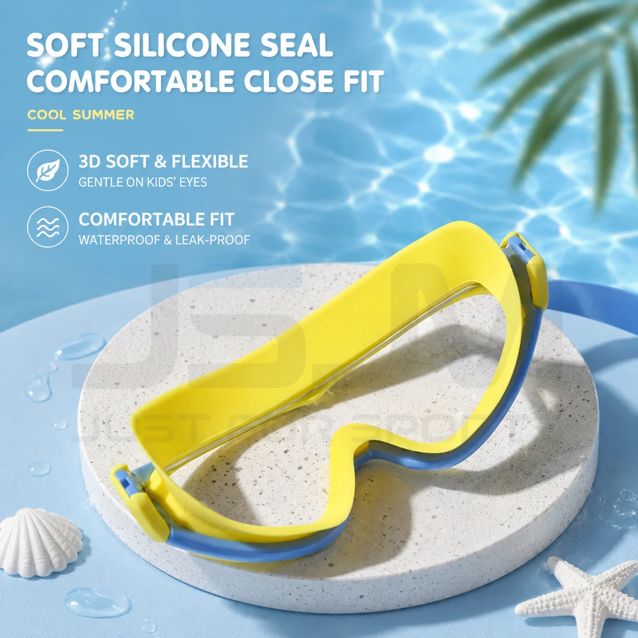 Gafas natación niños JSJM antivaho con orejetas y tapones - imagen 5