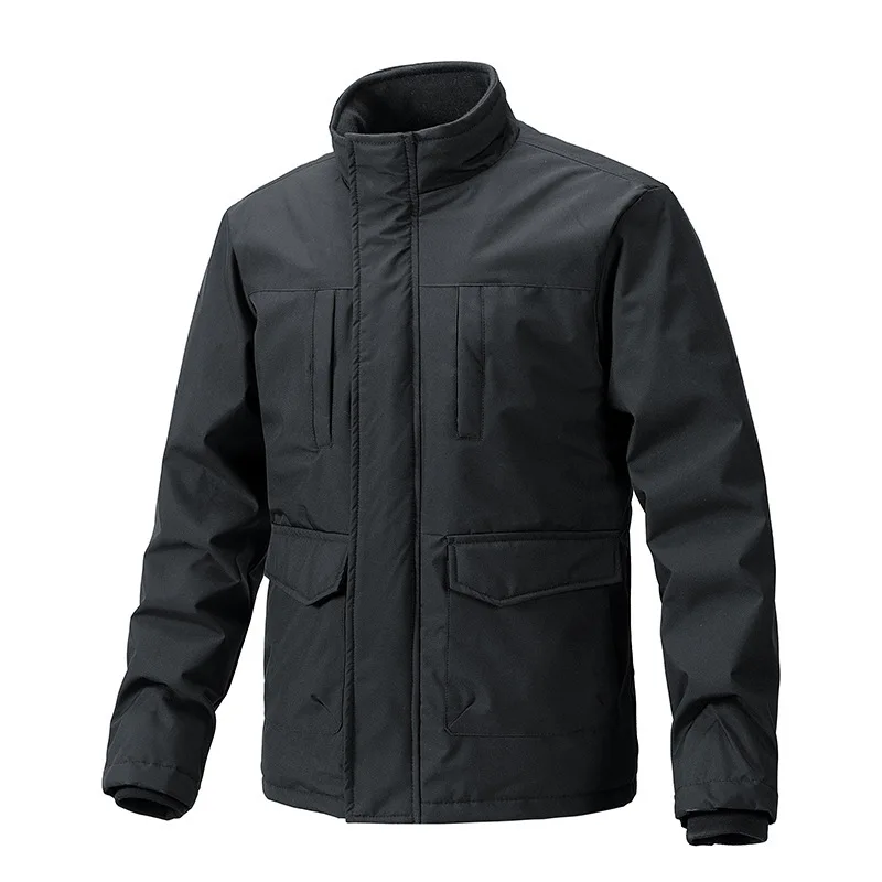 Chaqueta táctica invierno hombre – Algodón cuello alto caza outdoor
