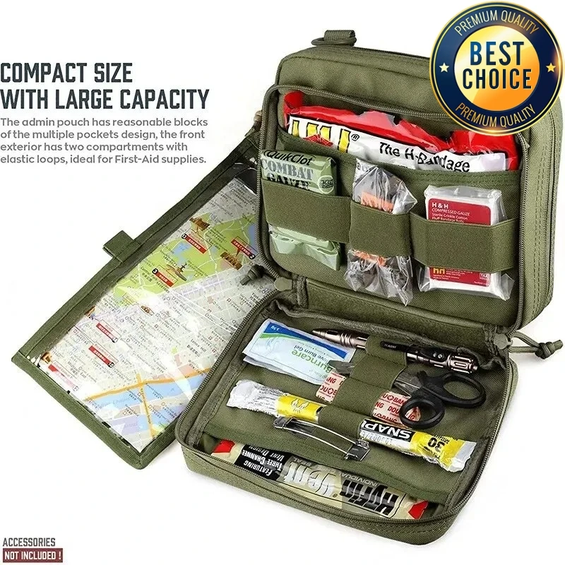 Kit primeros auxilios táctico MOLLE – Bolsa médica para outdoor y senderismo - imagen 4
