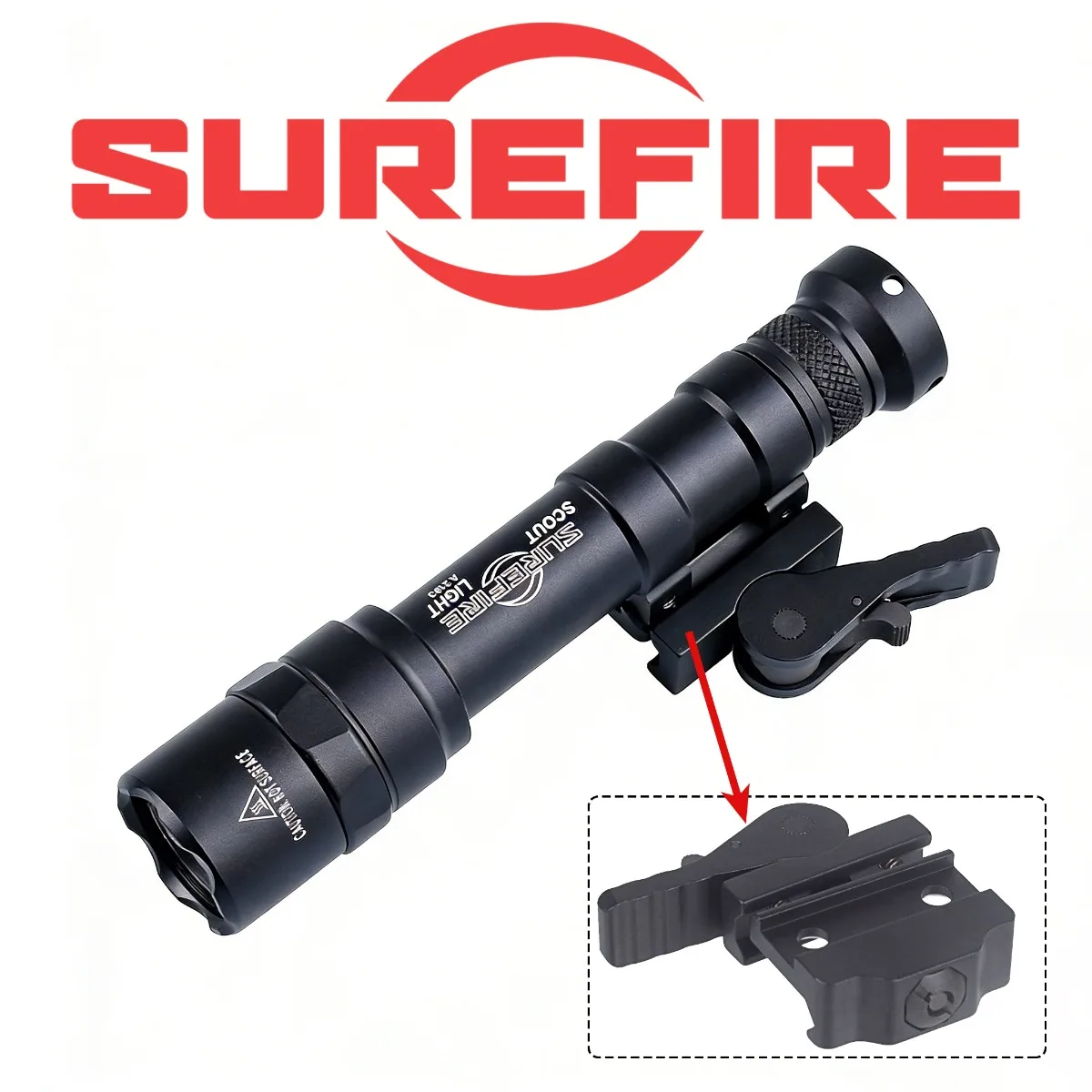 Linterna táctica Surefire SF M600 con soporte M-LOK y riel 20 mm - imagen 4
