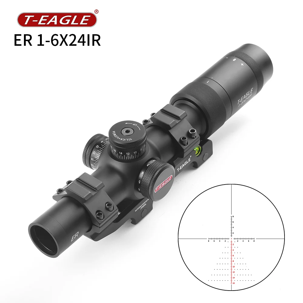 T-EAGLE ER Visor táctico IR rojo/verde con colimador para rifle