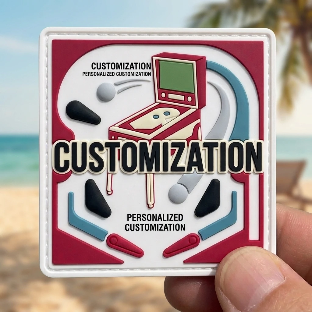 Etiqueta PVC silicona logo 3D personalizada con velcro para ropa - imagen 3