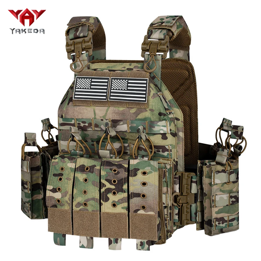 YAKEDA chaleco táctico MOLLE desmontaje rápido para exteriores - imagen 3