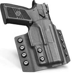 CZ P-09 funda táctica Kydex para cinturón con clip diestra