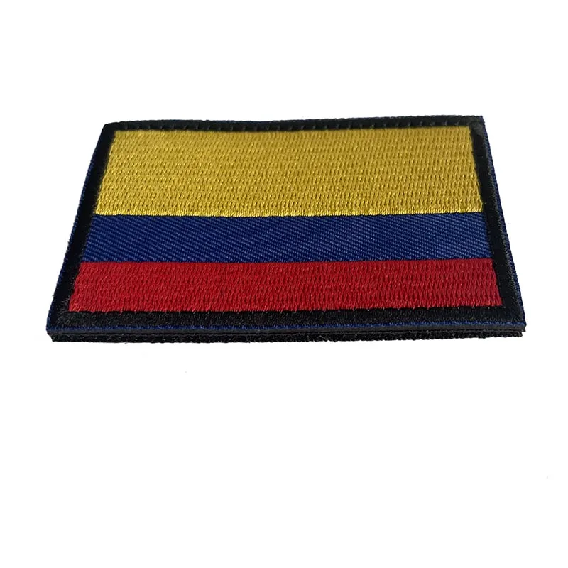 Parche táctico bordado bandera Colombia con velcro para brazalete - imagen 4