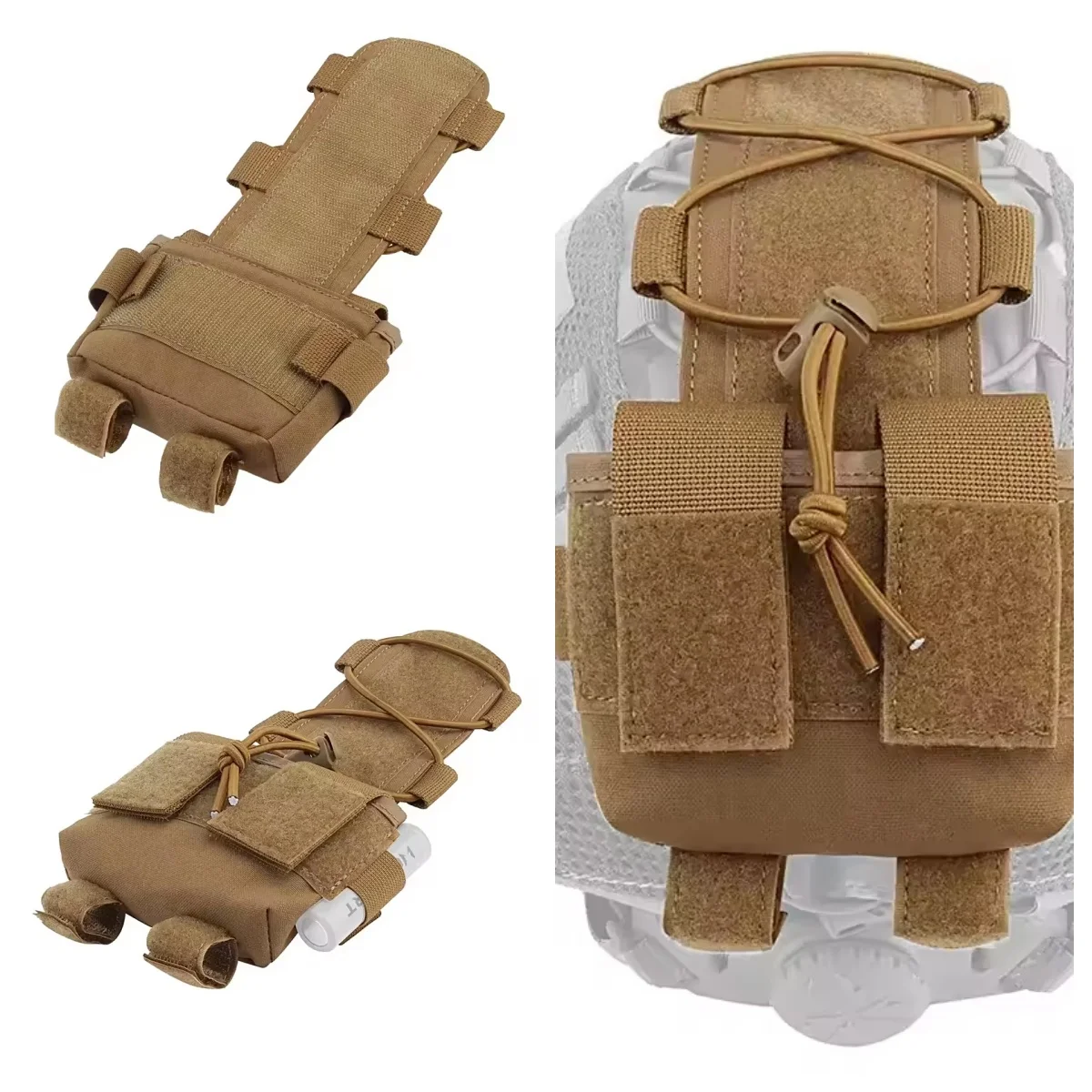 Bolsa para casco táctico MK2 contrapeso – nylon 500D batería caza - imagen 3