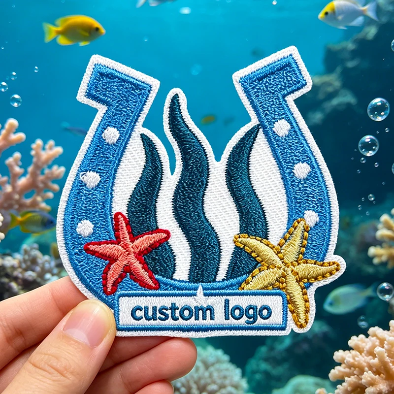 Parche bordado con diseño tipo insignia