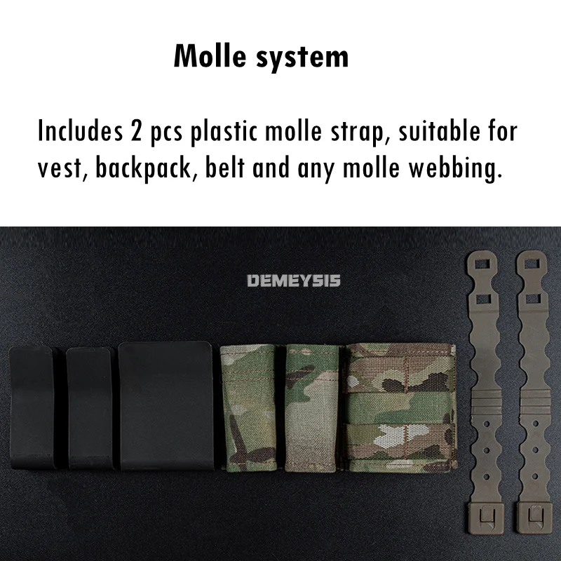 Bolsa MOLLE para cargadores AR y 9mm con bolsillo IFAK - imagen 3