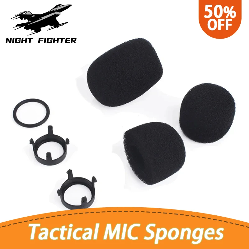 Esponjas de micrófono Comtac para cascos tácticos - imagen 3