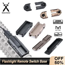 WADSN Linterna táctica con interruptor y riel M-LOK/KeyMod