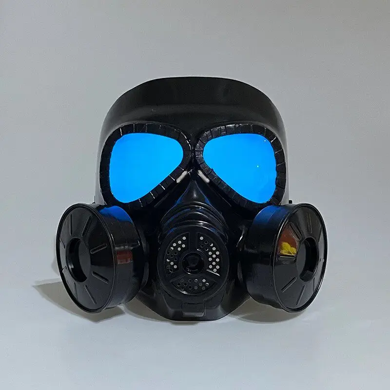 Máscara antigás táctica con ojos verdes para airsoft y cosplay - imagen 2