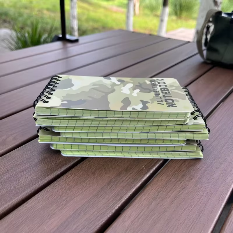 Cuaderno impermeable táctico con mapa – Outdoor cuadrado ripstop