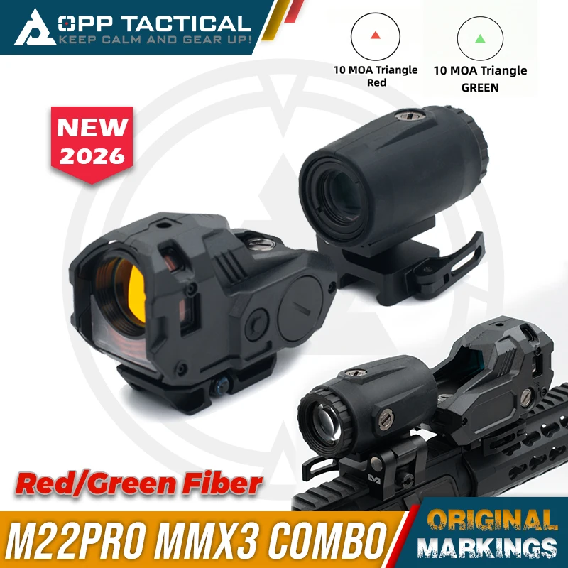 Mira táctica M22 Pro punto rojo de fibra óptica autoiluminada - imagen 4