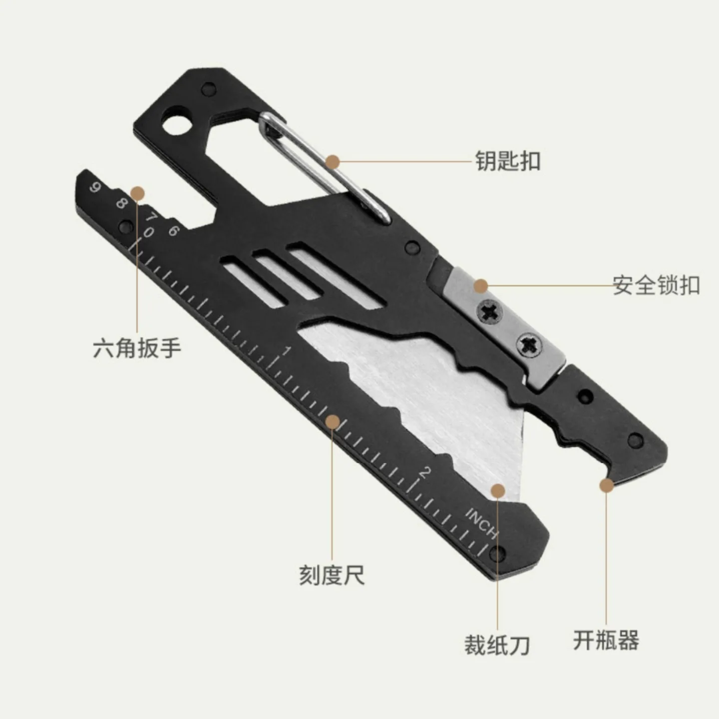 Cuchillo multiusos EDC de acero SK5 para cortar y tallar - imagen 4