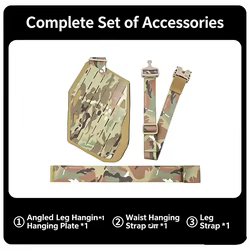 DMGear Funda Táctica MOLLE de Muslo Izquierdo para Glock