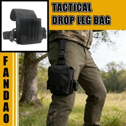 Bolsa táctica de pierna MOLLE con desenganche rápido exterior