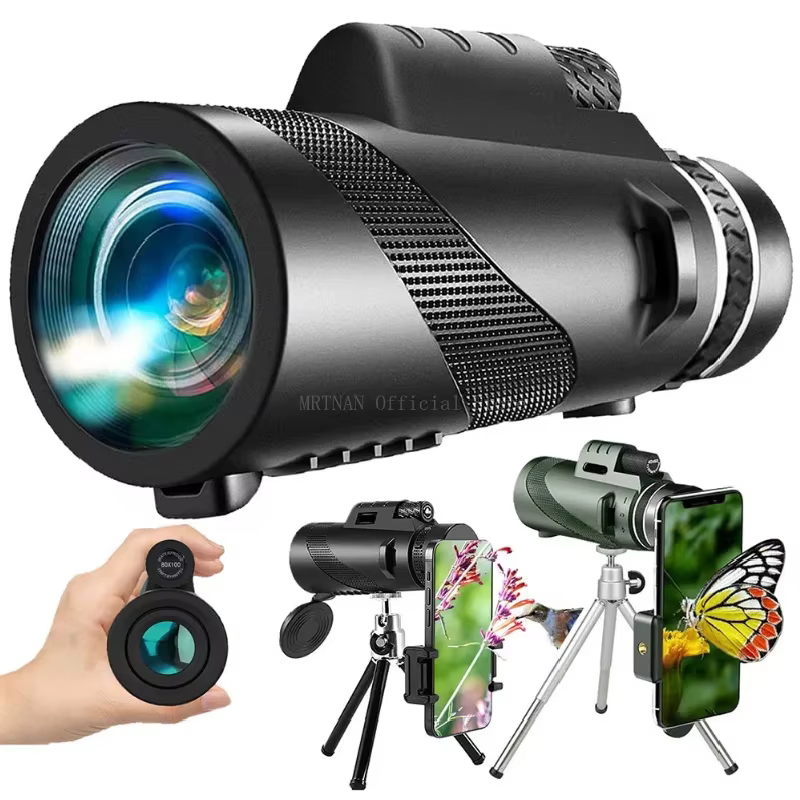 Telescopio monocular plegable y compacto