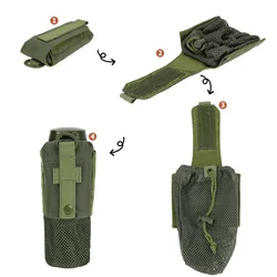 Bolsa portabotellas táctica MOLLE – Sistema hidratación modular
