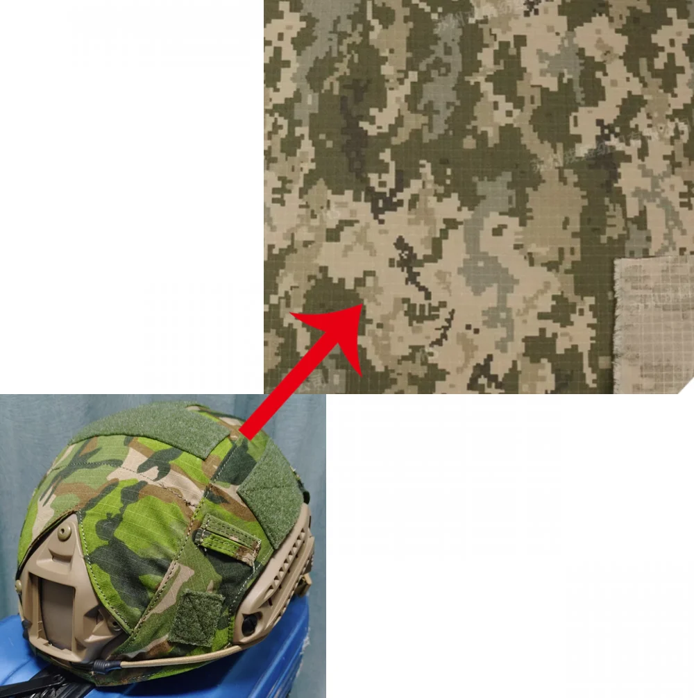 Cubierta casco táctico camuflaje ucraniano de tela resistente