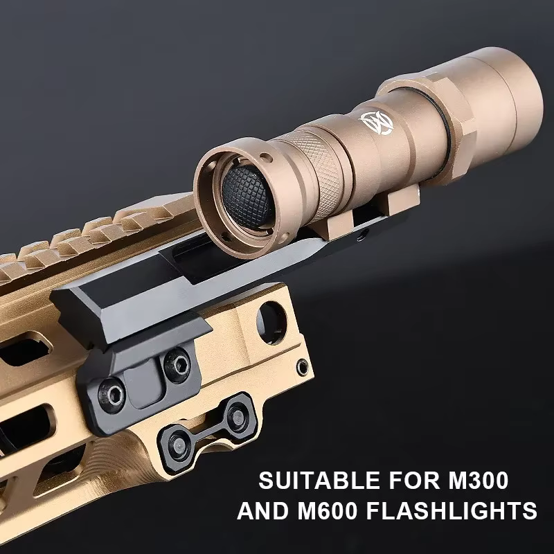 WADSN Montaje lateral desplazado linterna SureFire M300 M600 M-LOK - imagen 4