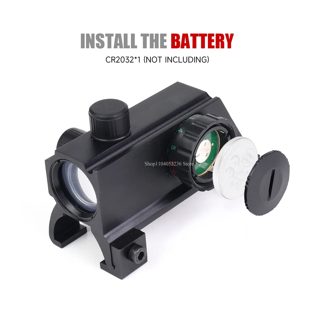 Mira compatible con riel estándar de 20 mm