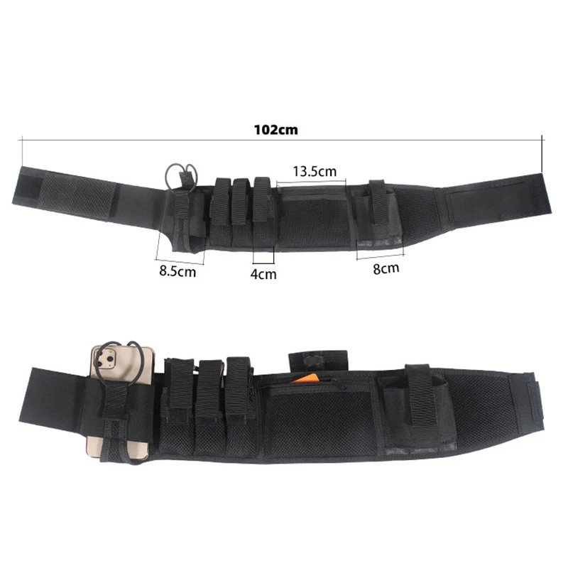 Funda táctica de porte oculto fajín ventral con bolsillos - imagen 4