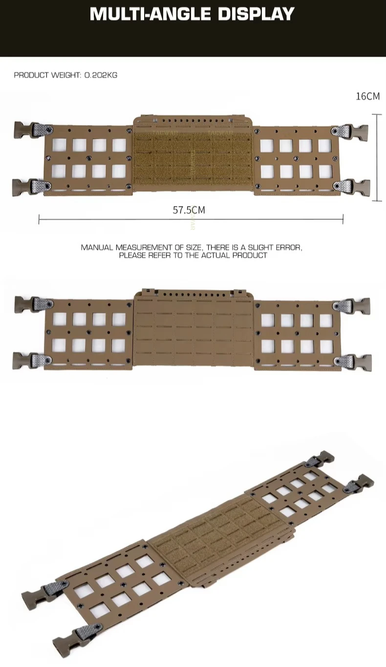 Detalle de la estructura y puntos MOLLE